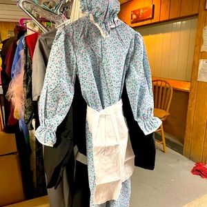 Kids Blue Floral Prairie Girl Costume
